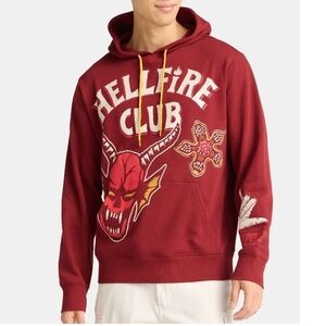 Netflix Red Hellfire Club Graphic Hoodie